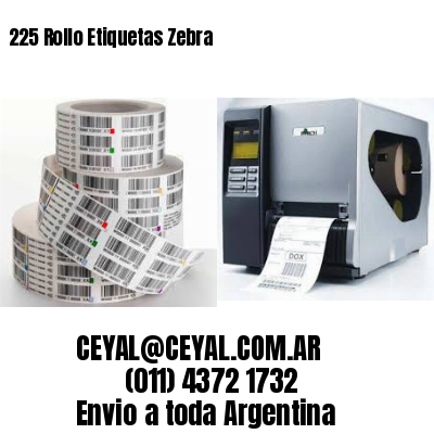 225 Rollo Etiquetas Zebra