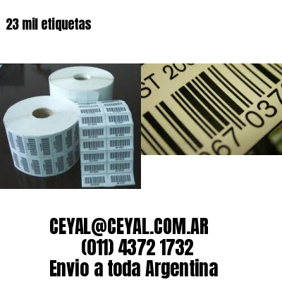23 mil etiquetas