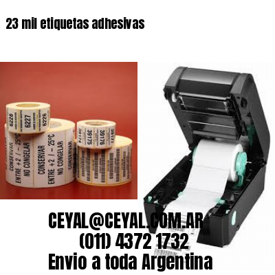 23 mil etiquetas adhesivas