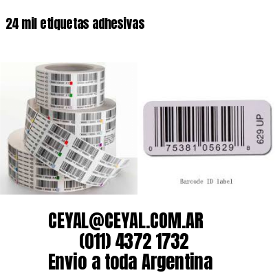 24 mil etiquetas adhesivas