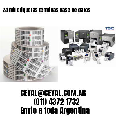 24 mil etiquetas termicas base de datos