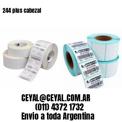 244 plus cabezal