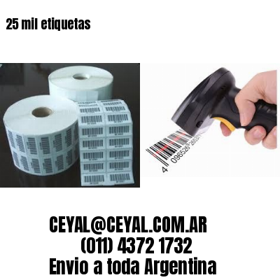 25 mil etiquetas