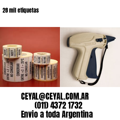 28 mil etiquetas