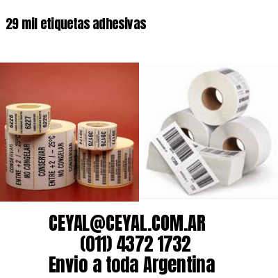 29 mil etiquetas adhesivas
