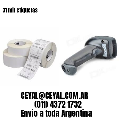 31 mil etiquetas