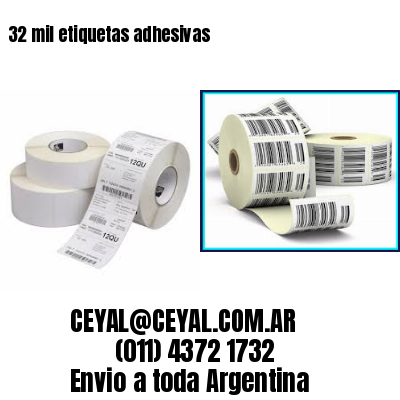 32 mil etiquetas adhesivas