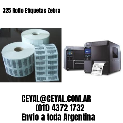 325 Rollo Etiquetas Zebra
