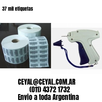 37 mil etiquetas