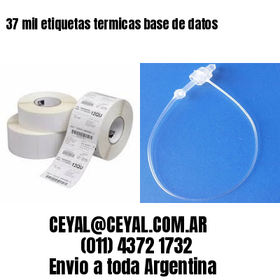 37 mil etiquetas termicas base de datos