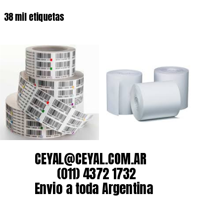 38 mil etiquetas