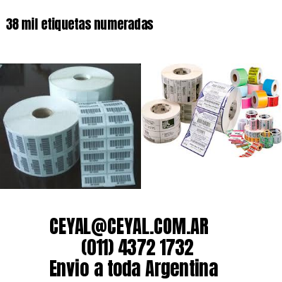 38 mil etiquetas numeradas