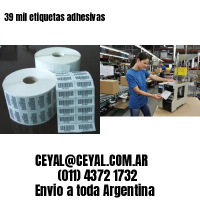 39 mil etiquetas adhesivas