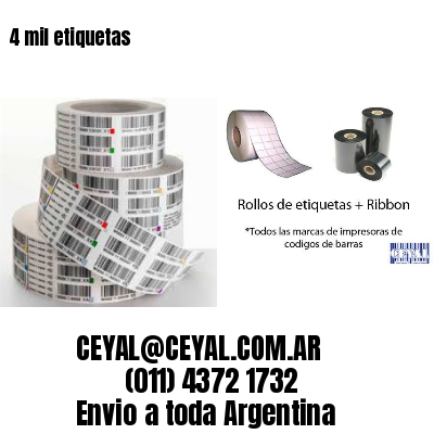 4 mil etiquetas