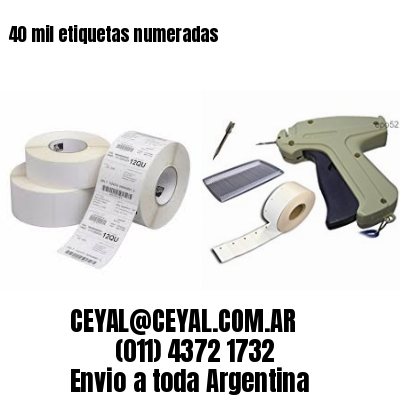 40 mil etiquetas numeradas