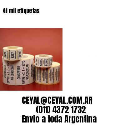 41 mil etiquetas