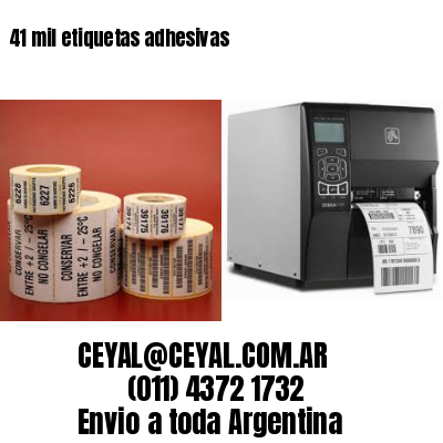 41 mil etiquetas adhesivas