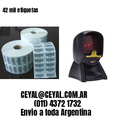 42 mil etiquetas