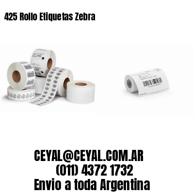 425 Rollo Etiquetas Zebra