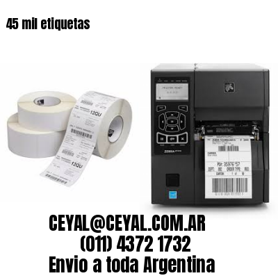 45 mil etiquetas