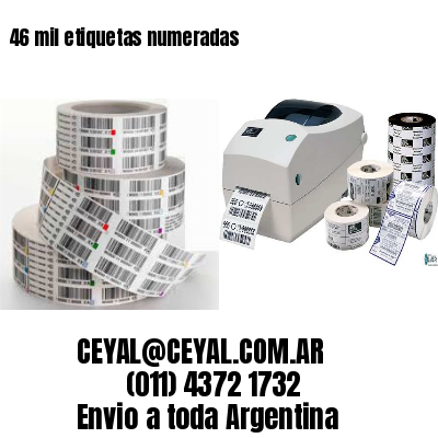 46 mil etiquetas numeradas