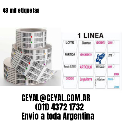 49 mil etiquetas