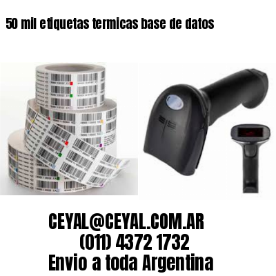 50 mil etiquetas termicas base de datos