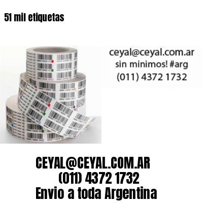 51 mil etiquetas