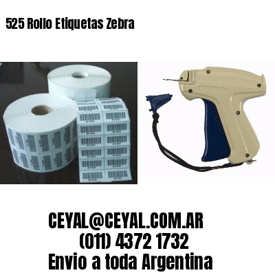 525 Rollo Etiquetas Zebra
