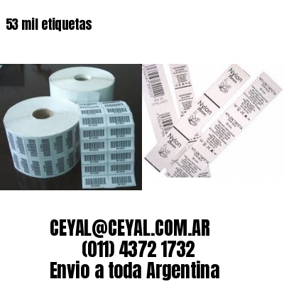 53 mil etiquetas