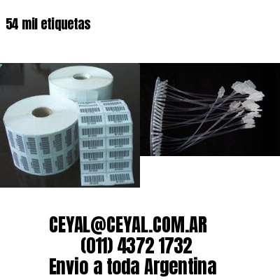 54 mil etiquetas