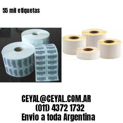 55 mil etiquetas