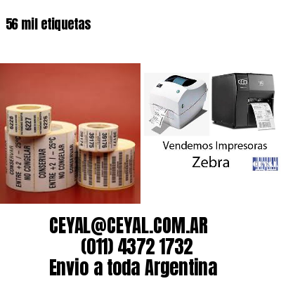 56 mil etiquetas