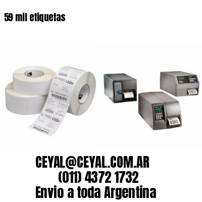 59 mil etiquetas