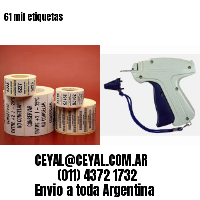 61 mil etiquetas
