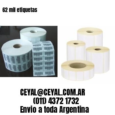 62 mil etiquetas