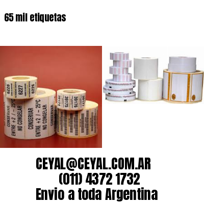 65 mil etiquetas