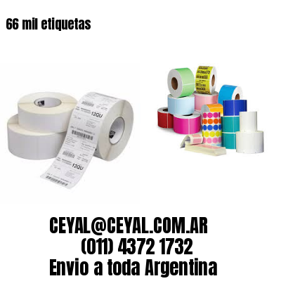 66 mil etiquetas