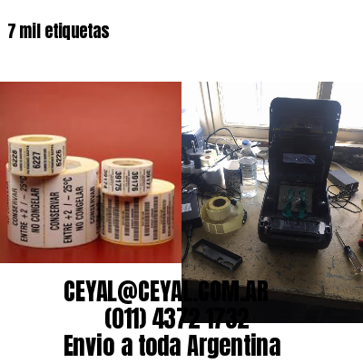 7 mil etiquetas