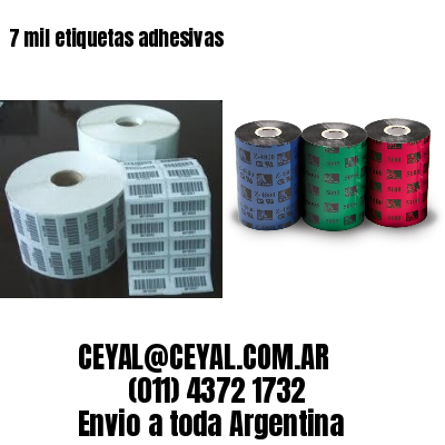7 mil etiquetas adhesivas