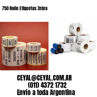 750 Rollo Etiquetas Zebra
