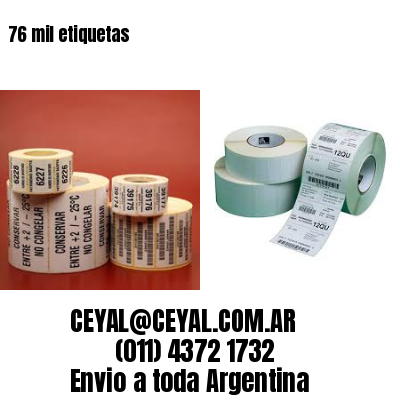 76 mil etiquetas