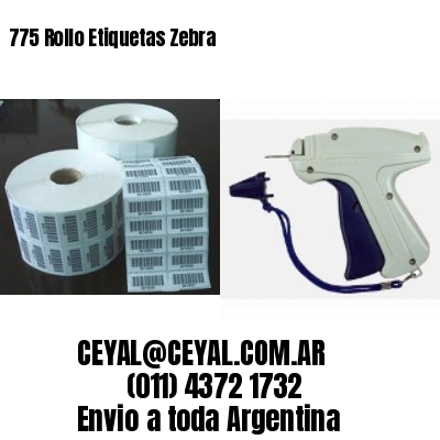 775 Rollo Etiquetas Zebra