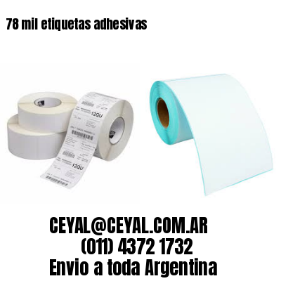 78 mil etiquetas adhesivas