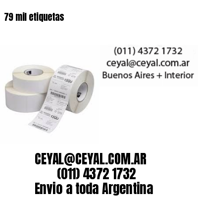 79 mil etiquetas