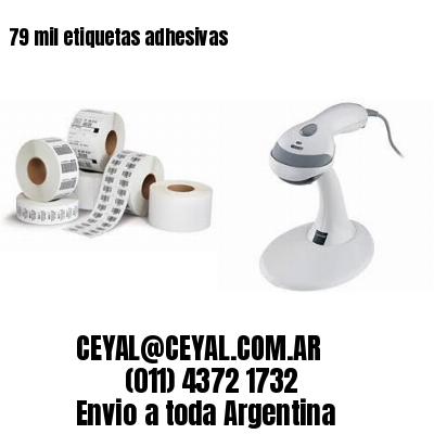 79 mil etiquetas adhesivas
