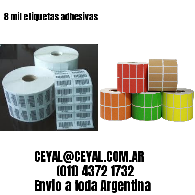 8 mil etiquetas adhesivas