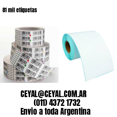 81 mil etiquetas