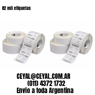 82 mil etiquetas