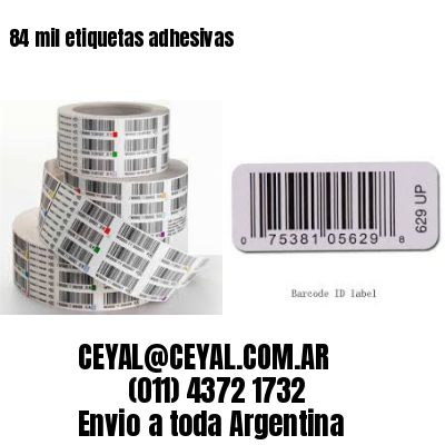 84 mil etiquetas adhesivas